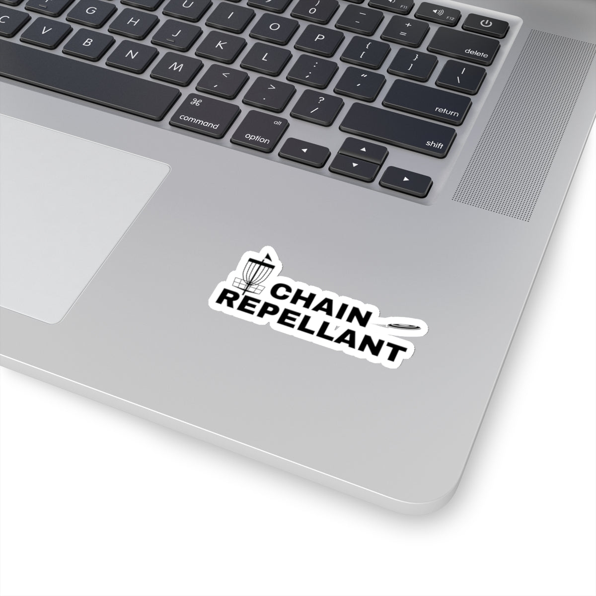 Disc Golf Sticker - "Chain Repellant"