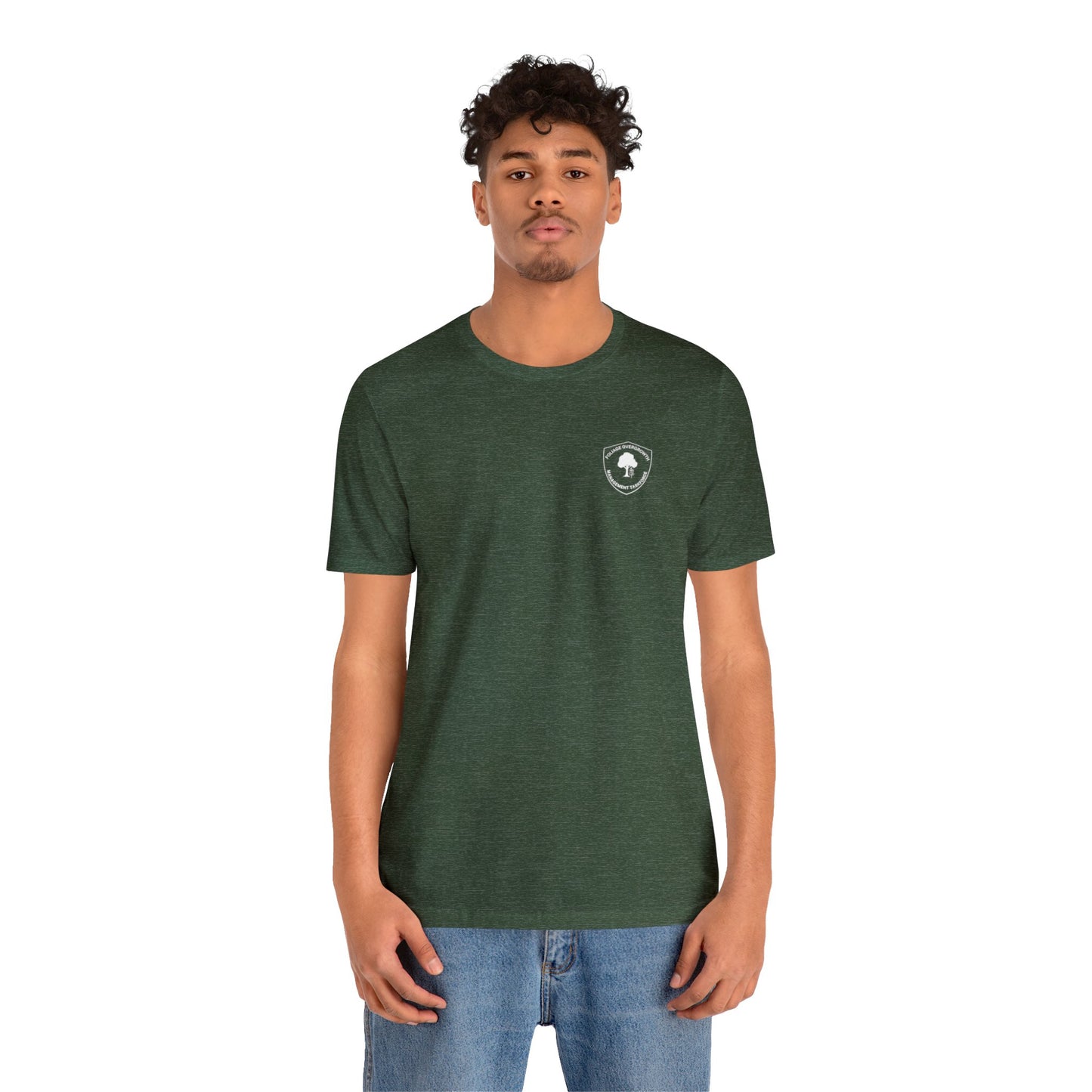 Disc Golf T-Shirt - "Foliage Management" on Dark