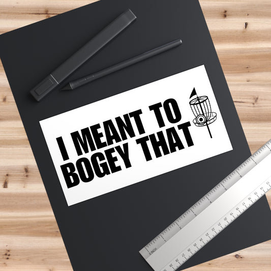 Disc Golf Bumper Sticker - "Bogey"