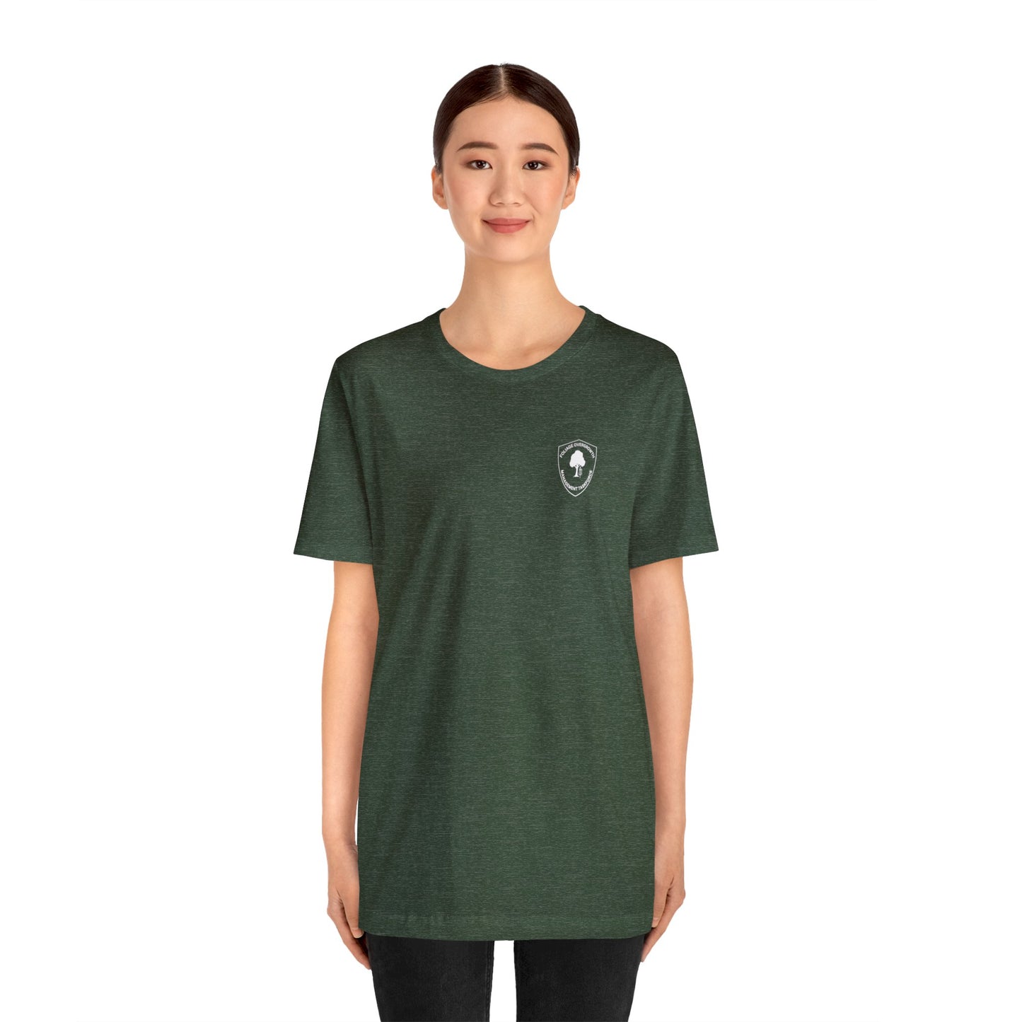 Disc Golf T-Shirt - "Foliage Management" on Dark