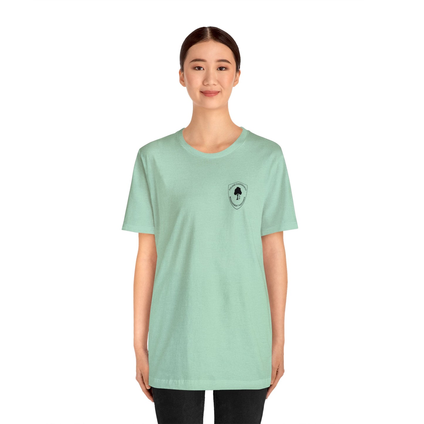 Disc Golf T-Shirt - "Foliage Management" on Light