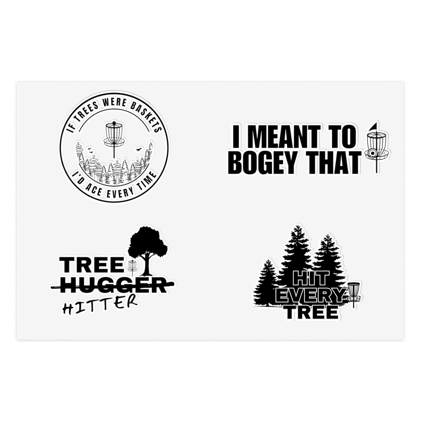 Disc Golf Sticker Sheet